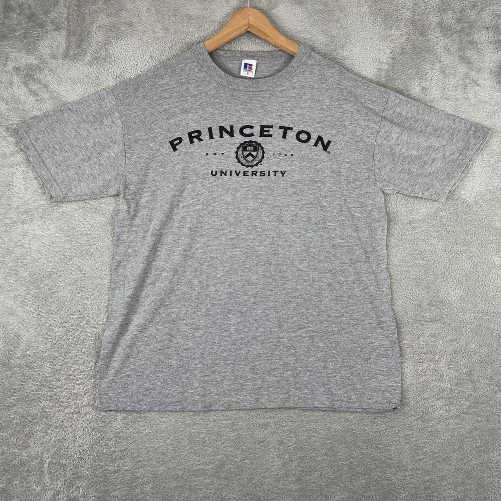 Princeton University Shirt Mens Medium Gray Russell Athletic Collegiate Y2K